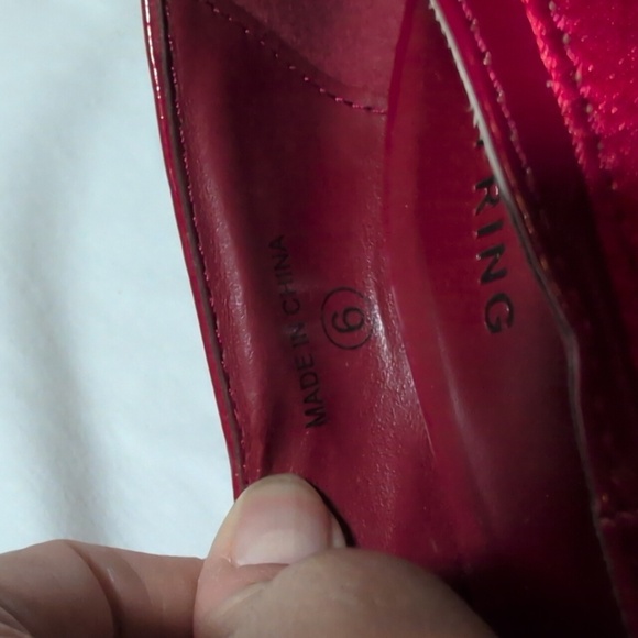 Call It Spring Red Satin Pumps - Picture 10 of 10